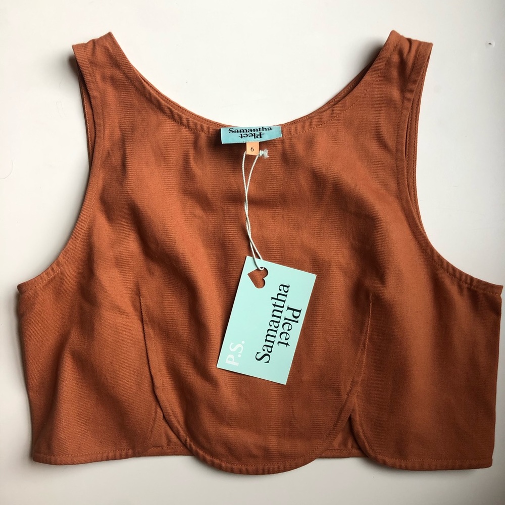 Samantha Pleet Tulip Crop Top